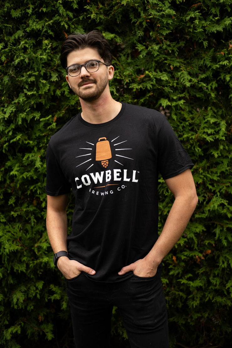 Softstyle Cowbell Logo T-Shirt - Black
