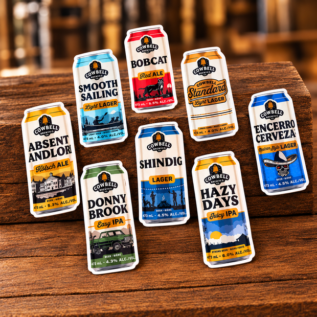 Cowbell Can Die-Cut Stickers