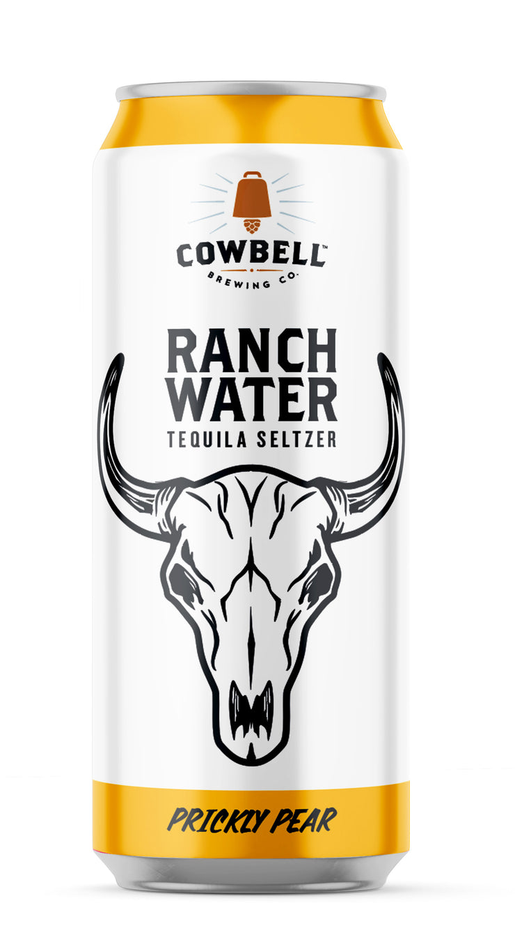 473ml Cowbell Ranch Water Tequila Seltzer - Prickly Pear x 24