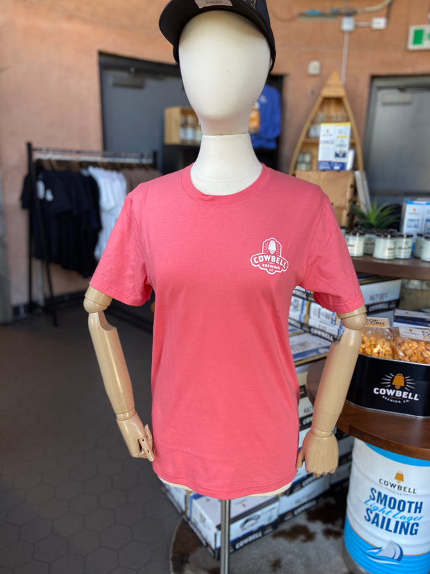 Softstyle T-Shirt Pocket Logo - Coral Silk