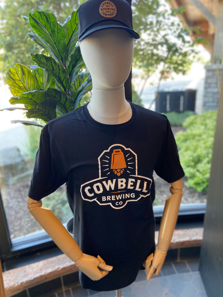 Softstyle Cowbell Logo T-Shirt - Black