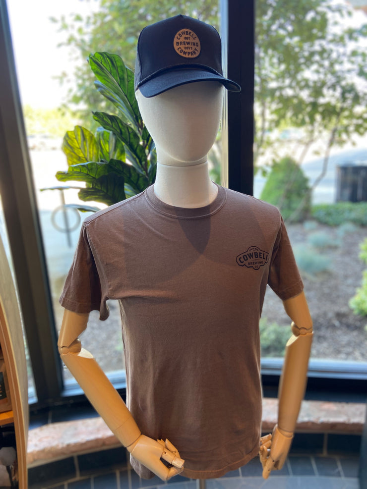Enzyme Washed T-Shirt Espresso Cow Head