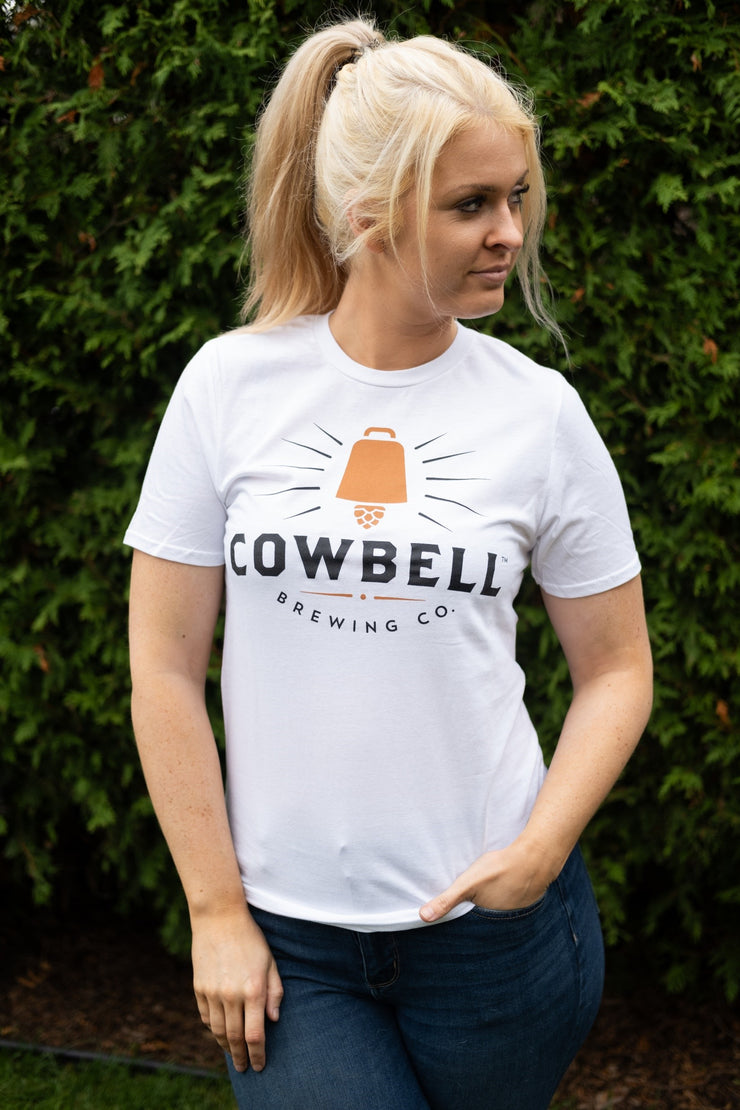 Softstyle Cowbell Logo T-Shirt - White