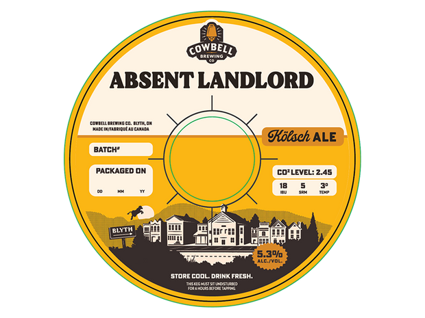 Absent Landlord 30L Keg - Local Keg Delivery