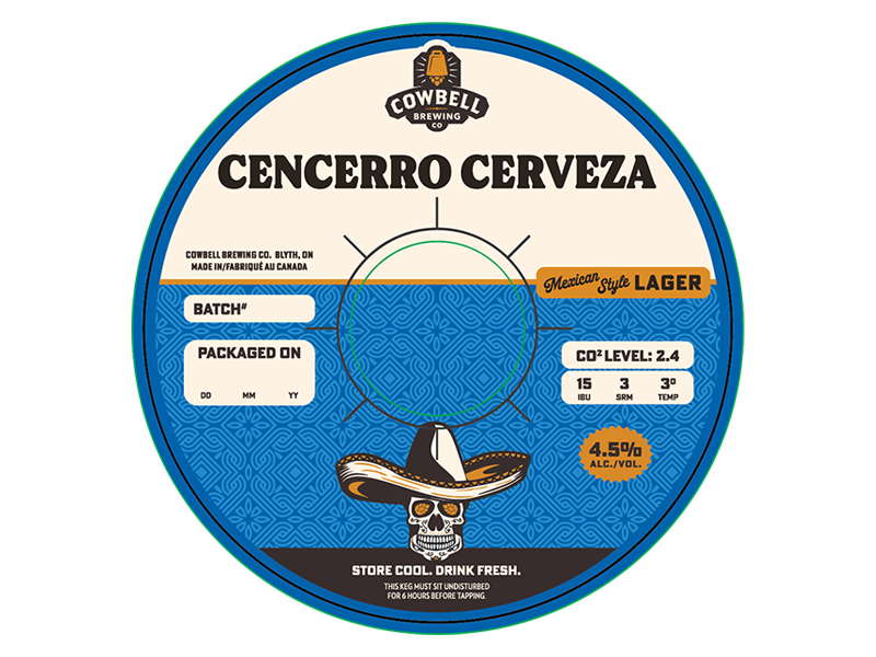 Cencerro Cerveza Mexican Lager 30L Keg - Local Delivery