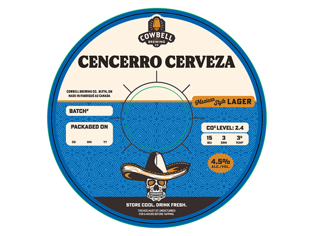 Cencerro Cerveza Mexican Lager 30L Keg - Local Delivery
