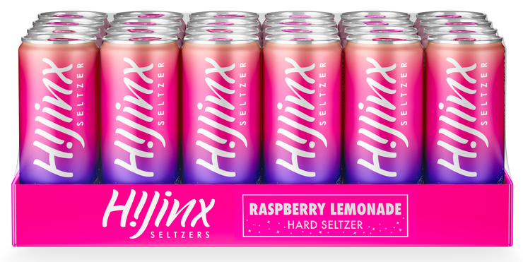 473ML Hijinx Hard Seltzer - Raspberry Lemonade x 24